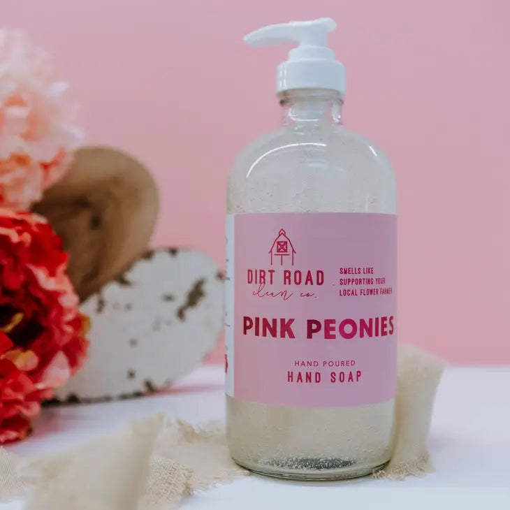 Dirt Road Candle Co Pink Peonies Hand Soap