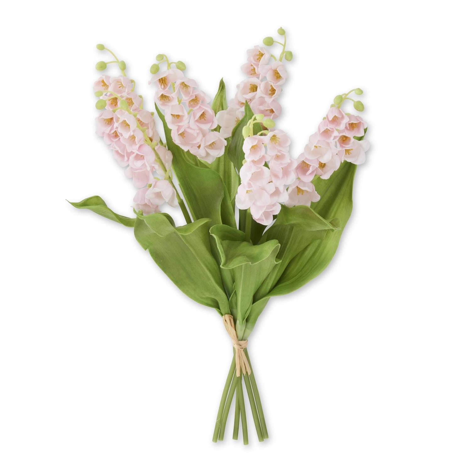 15" Pink Real Touch Lily of The Valley Bundle