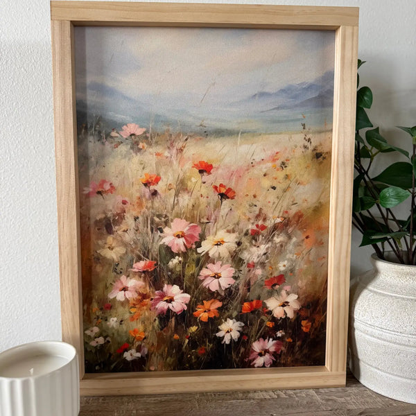 Pink Summer Vintage Framed Print - 8x12