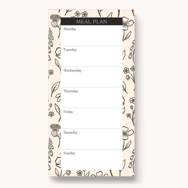 Magnetic Meal Plan Notepad