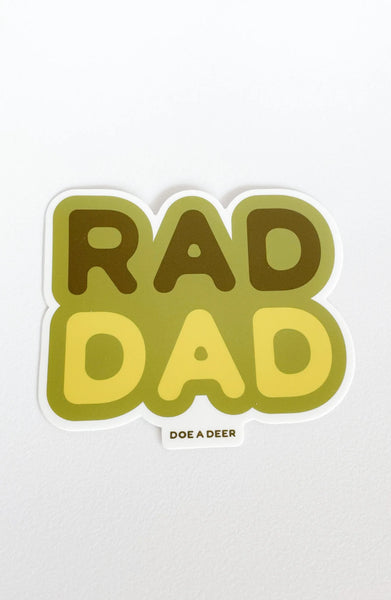 Rad Dad Sticker from Doe A Deer Design