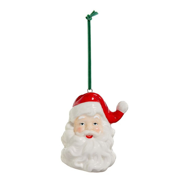 Vintage Smiling Santa Ornament