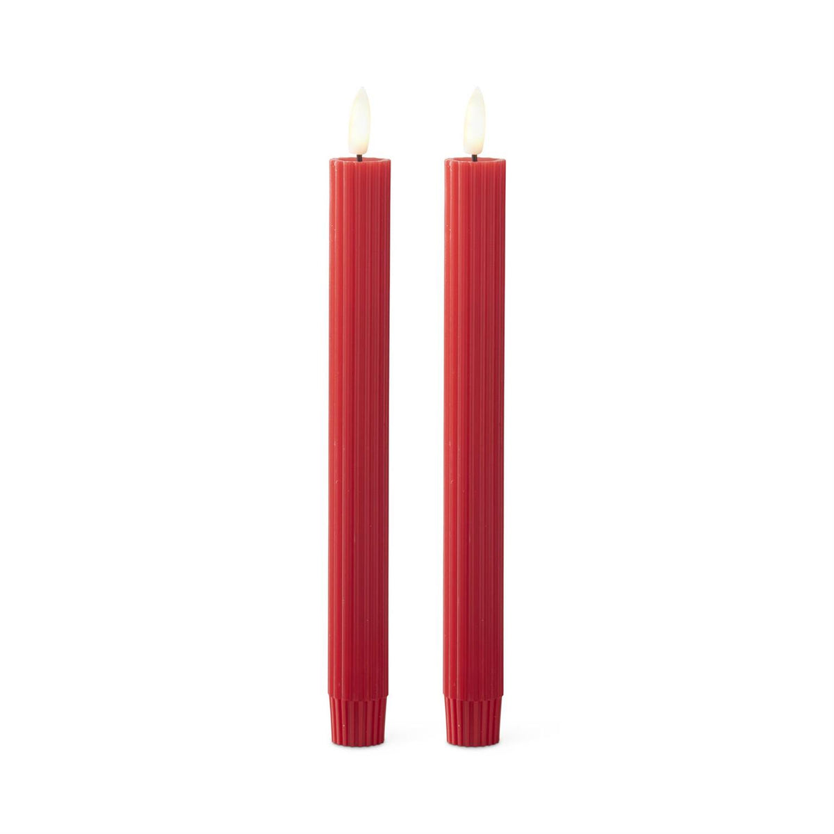 Set of 2 9.75 Thin Line LED Taper Candles