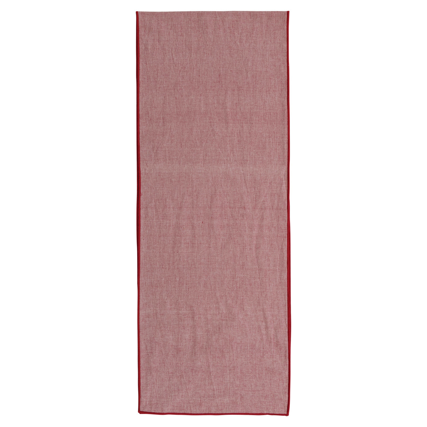 Woven Cotton Table Runner- Red