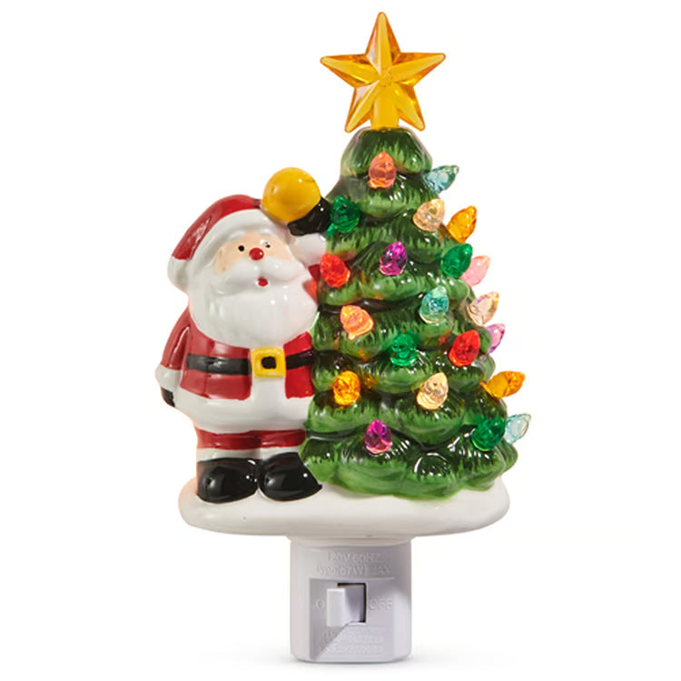 Santa w/ Tree Night Light
