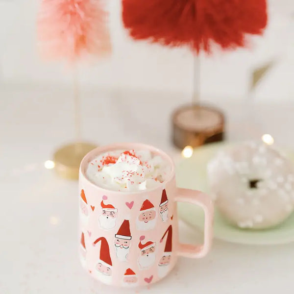 Santa Face Mug | Holiday, Christmas Doe a Deer