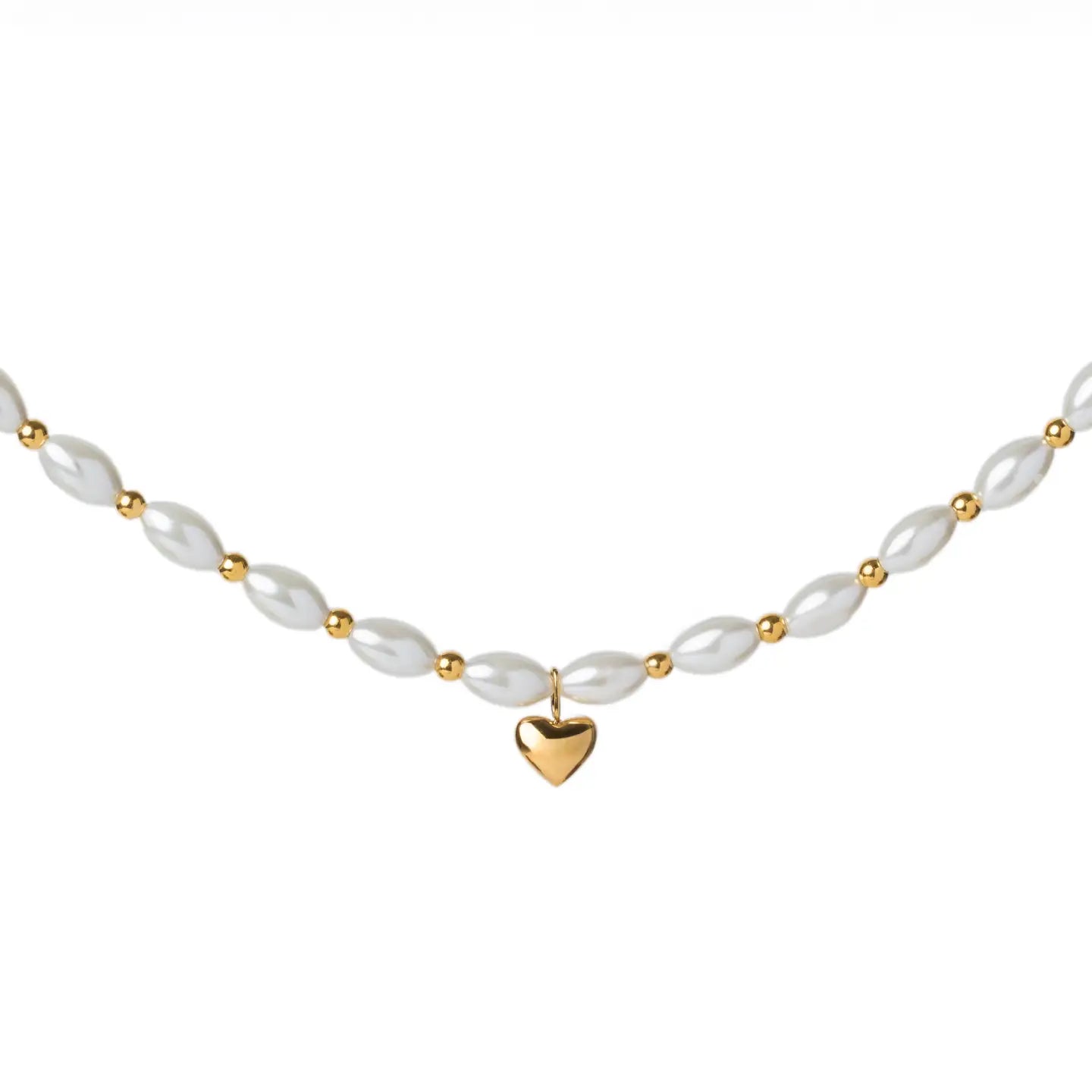 White Shell Heart Necklace | Brenda Grands