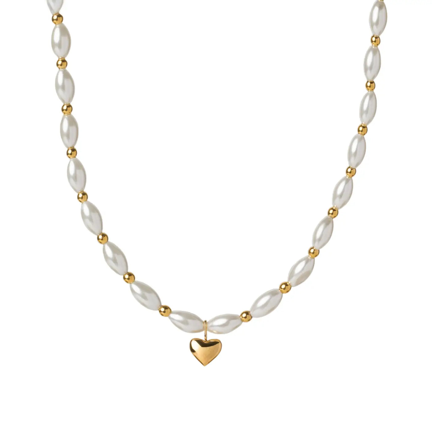 White Shell Heart Necklace | Brenda Grands