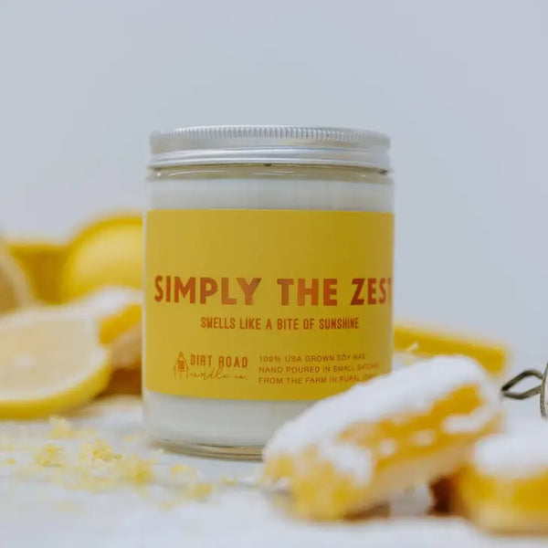 Dirt Road Candle Co Simply the Zest Candle