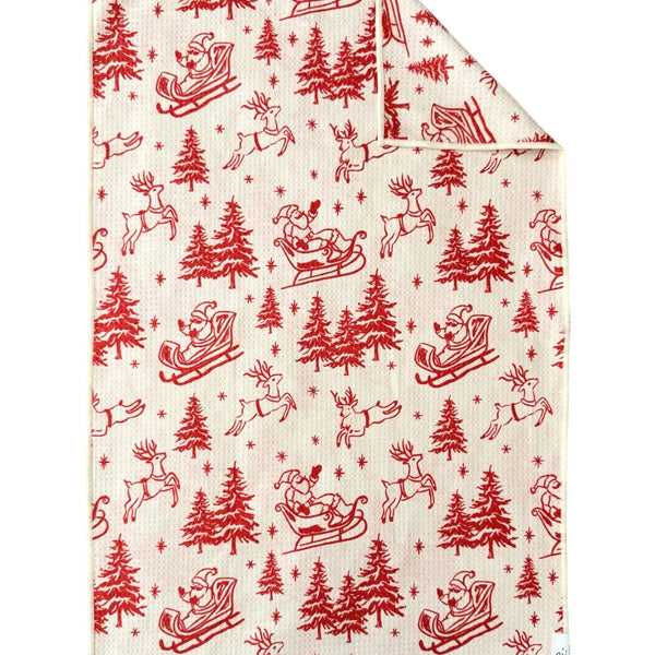 Sleigh the Night: Double-Sided Hand Towel