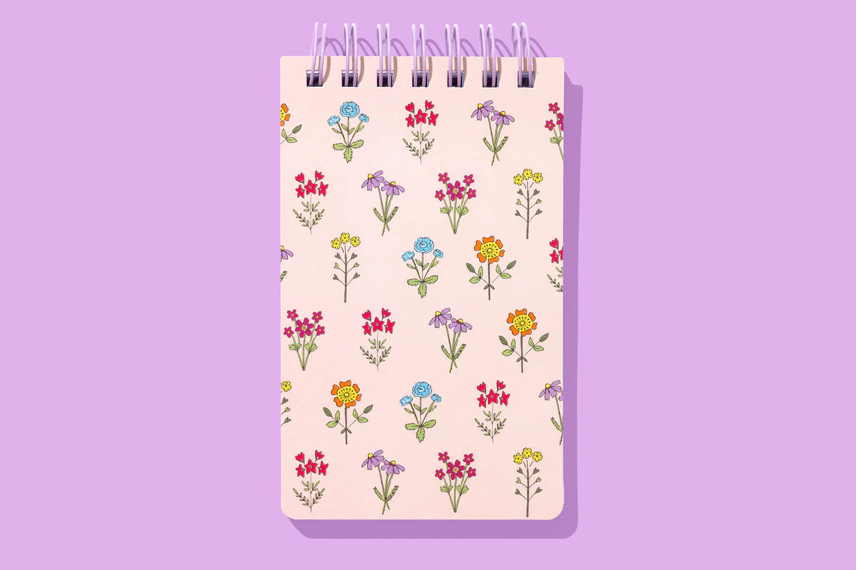 Spiral Top Notebook - Wildflowers