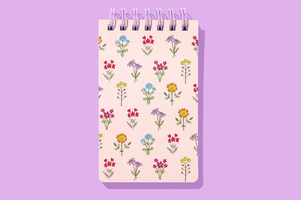 Spiral Top Notebook - Wildflowers