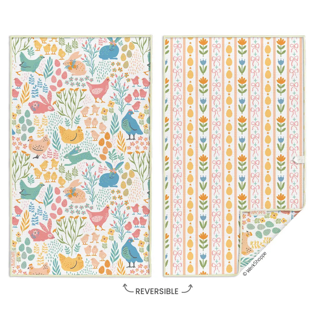 Springtime Friends Microfiber Kitchen Towel