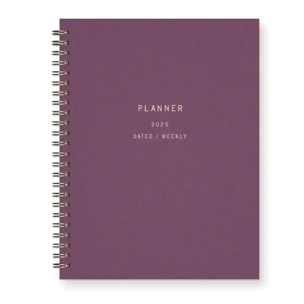 2025 Standard Type Dated Weekly Planner : Calendar Year