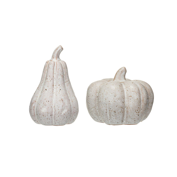 Stoneware PumpkinCream Color Speckled