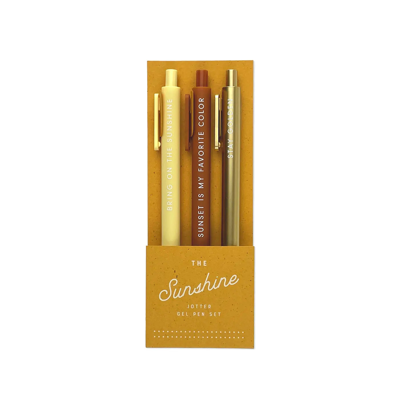 Sunshine Jotter Gel Pen Set of 3