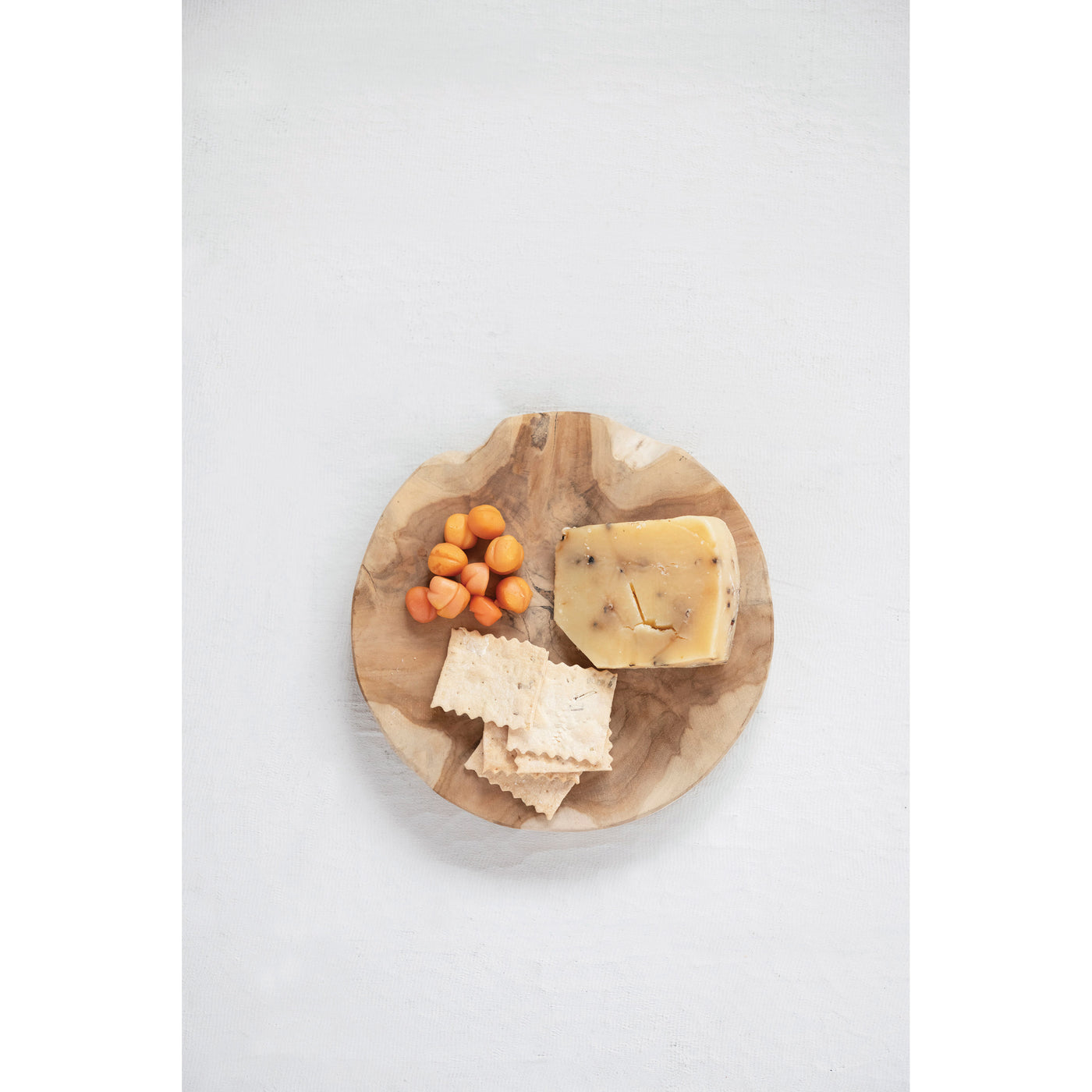 Round Teakwood Cheese/Cutting Board