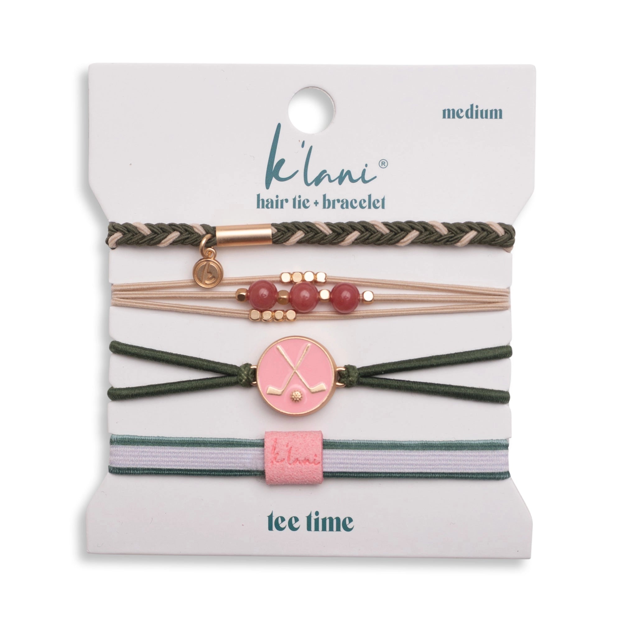 "Tee Time" K'lani Hair Tie + Bracelets