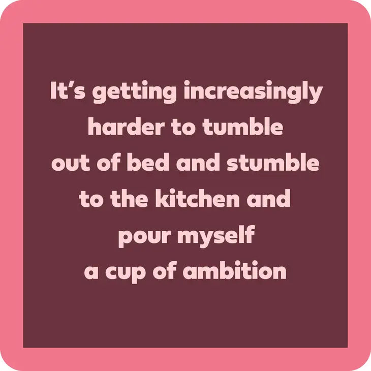 Tumble out of Bed Coaster