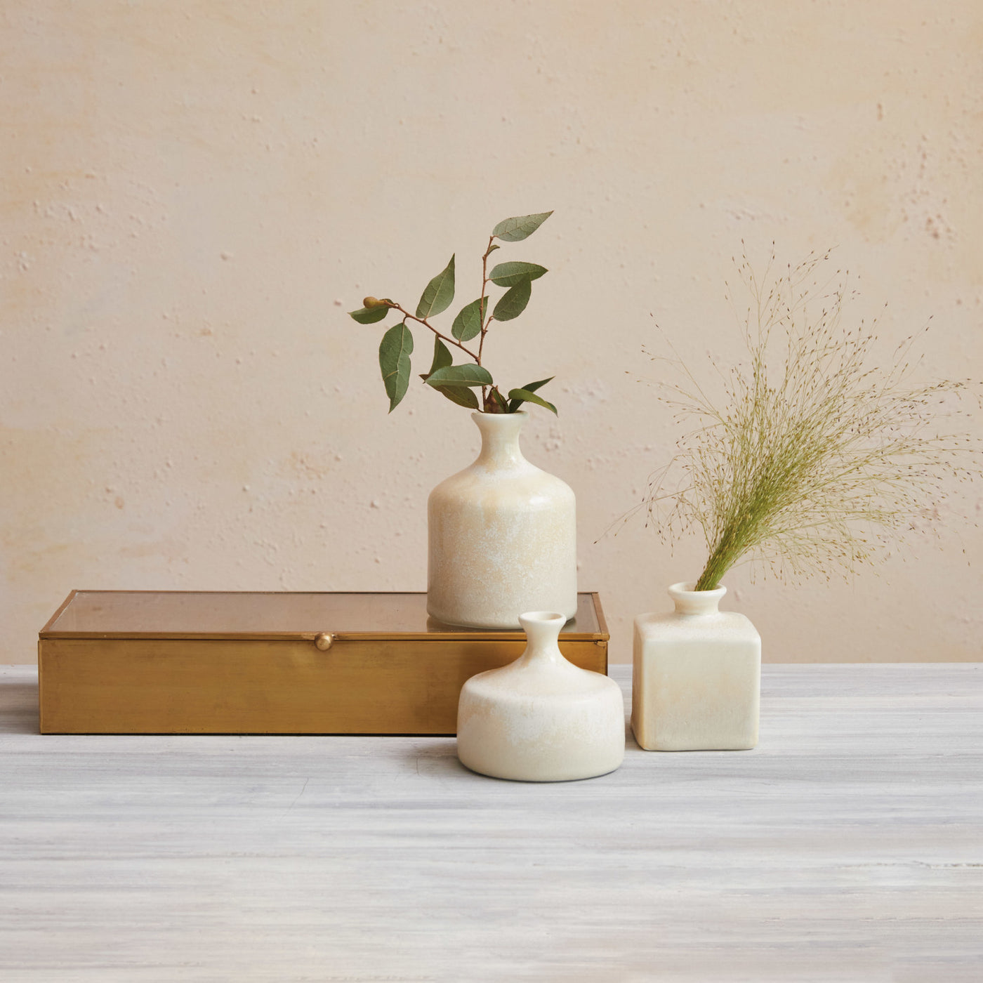 Stoneware Vases Cream- 3 Sizes