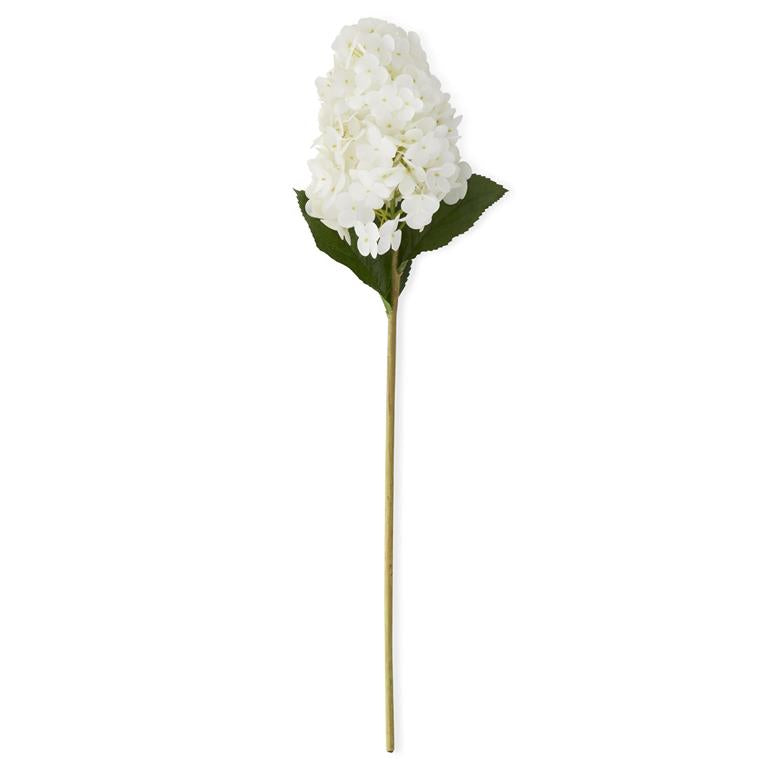 28" White Hydrangea Stem