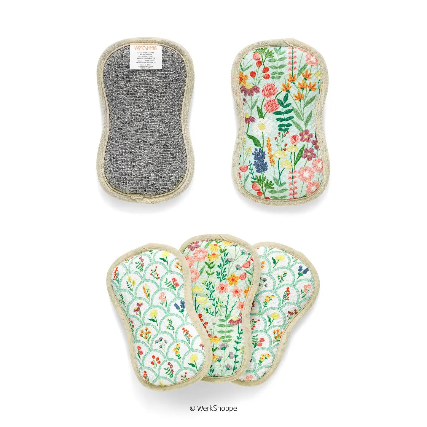 Wildflowers Scrubbies, Set of 4