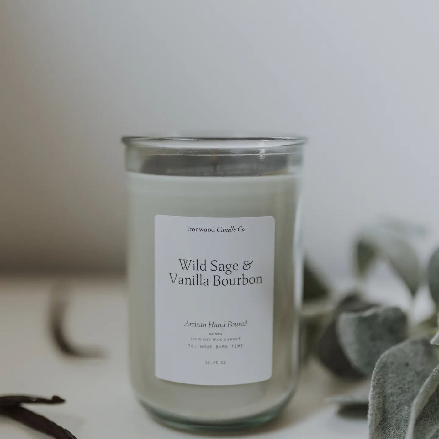 Ironwood Candle Co : Wild Sage & Vanilla Bourbon
