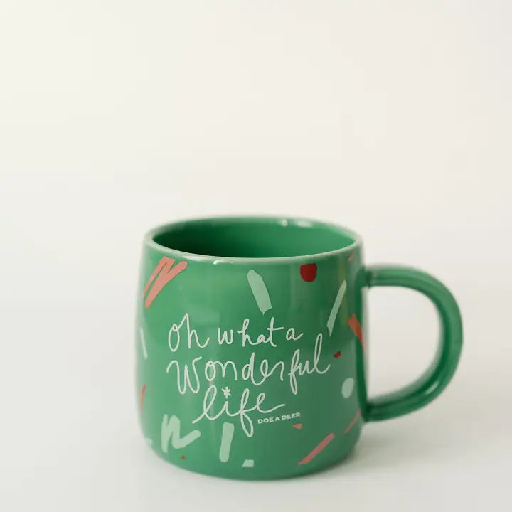 Wonderful Life Mug | Holiday, Christmas Doe A Deer