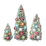 Bottle Brush Tree w/ Ornaments