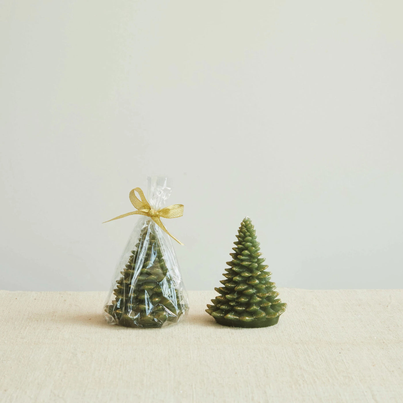 Tree Shaped Candle- Evergreen Colors