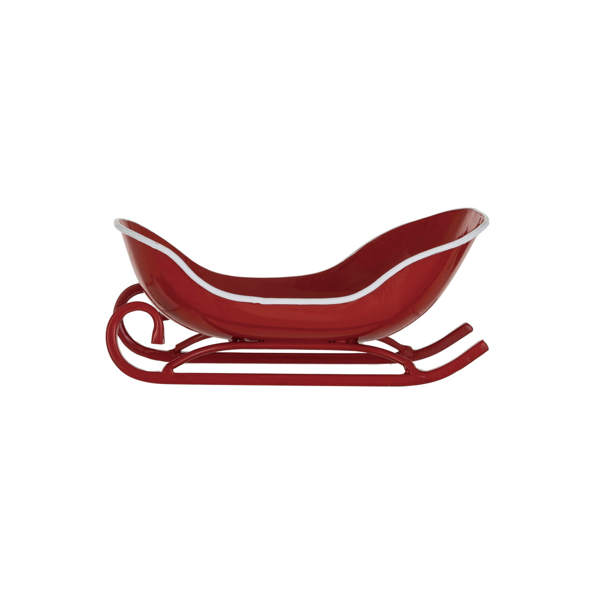 Red Metal Sleigh