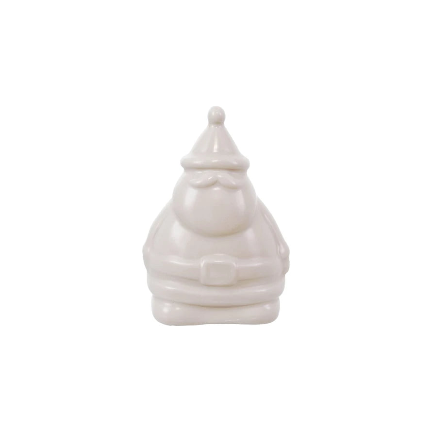Stoneware Santa Shaped LED Light
