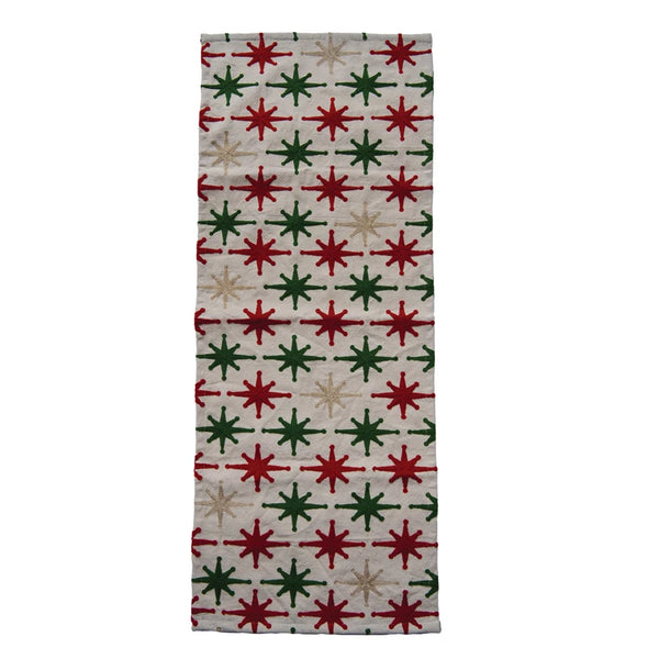 Table Runner w/ Embroidered Stars