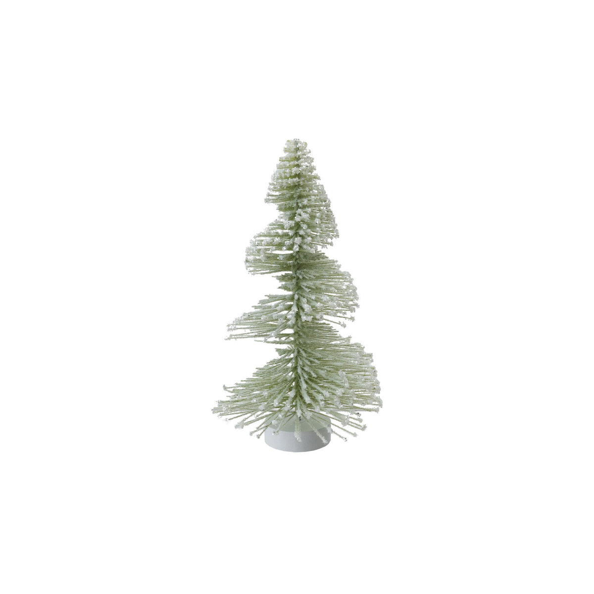 Sage Bottle Brush Tree w/ Snow Finish