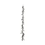 Tinsel Garland w/Ornaments- Champagne Silver