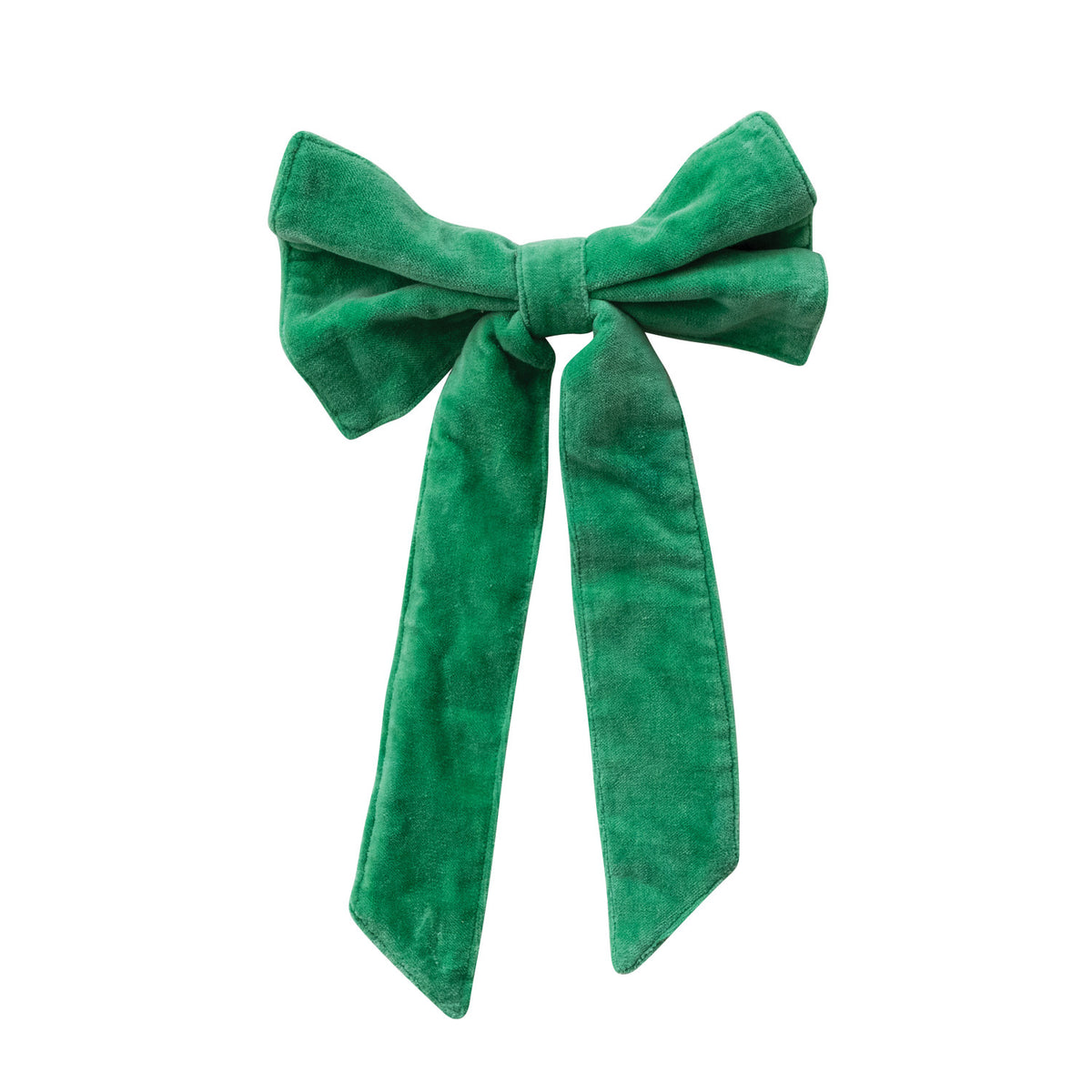 Cotton Velvet Clip-on Bow