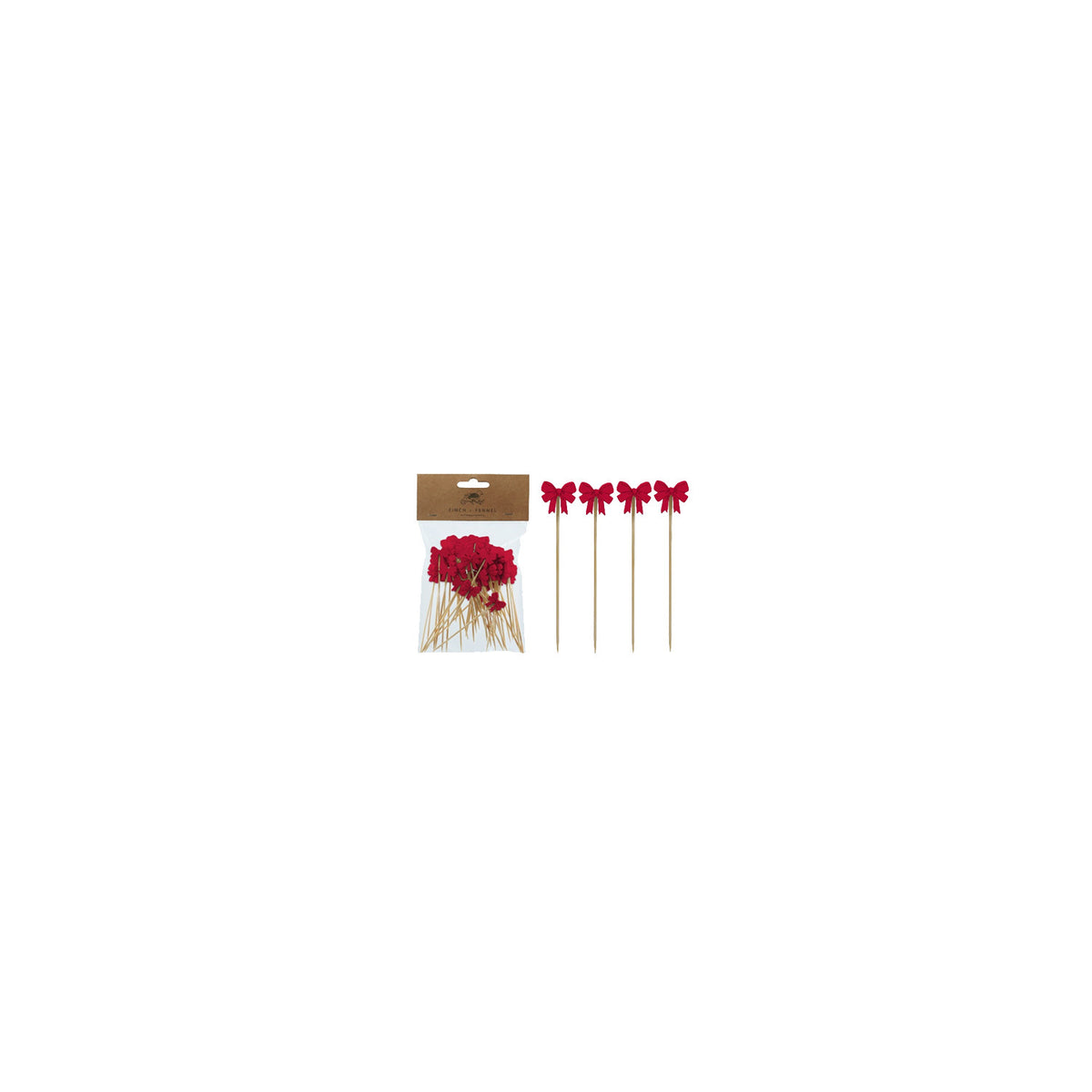 Bow Shaped Bamboo Picks