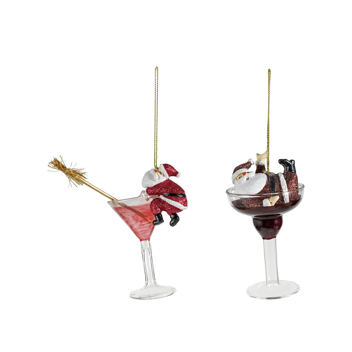 Tipsy Santa Ornament