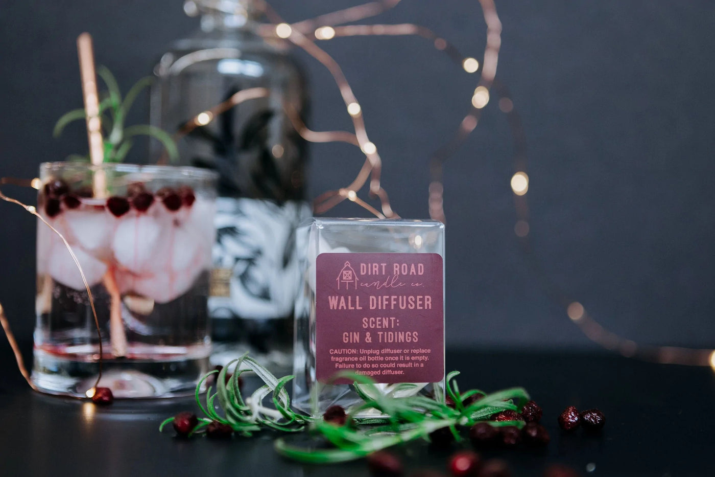 Dirt Road Candle Co GIN & TIDINGS Wall Diffuser