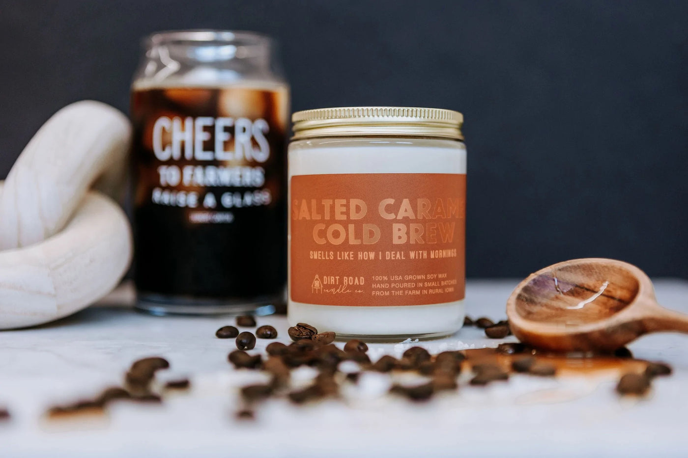 Dirt Road Candle Co Salted Caramel Cold Brew Candle