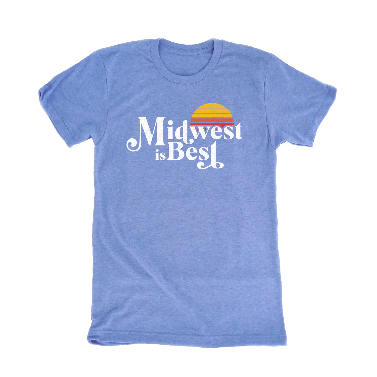 Midwest Is Best Tee From Cows x Cacti- Blue