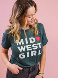 The Midwest Girl Pine Green Tee