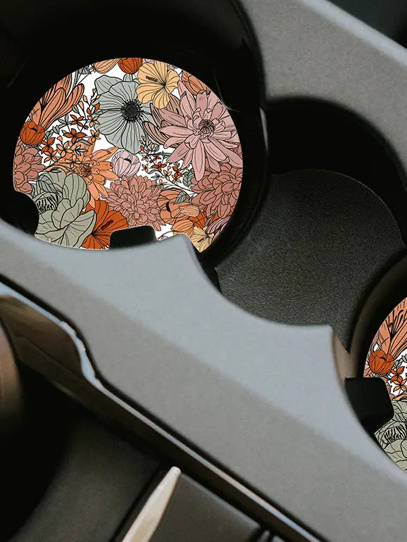 Ravishing Blossom Car Coaster Set