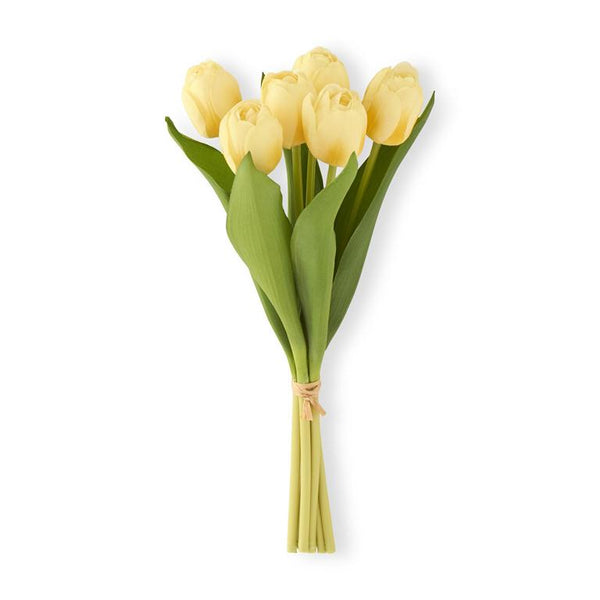 13 Inch Real Touch Tulip - Light Yellow