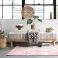 Mango Wood Bench w/ Dhurrie Top