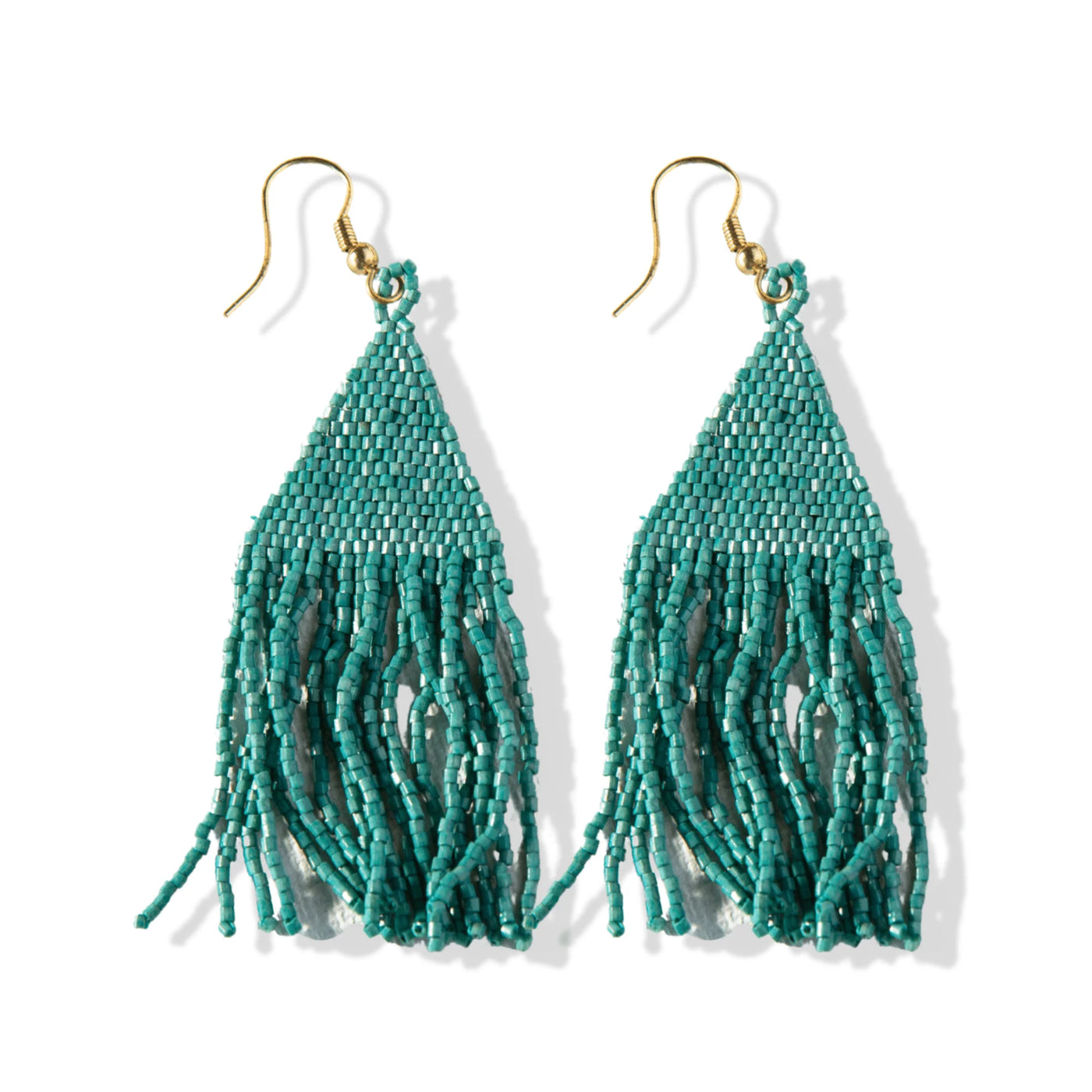 Ink & Alloy Lexie Solid Beaded Fringe- Teal